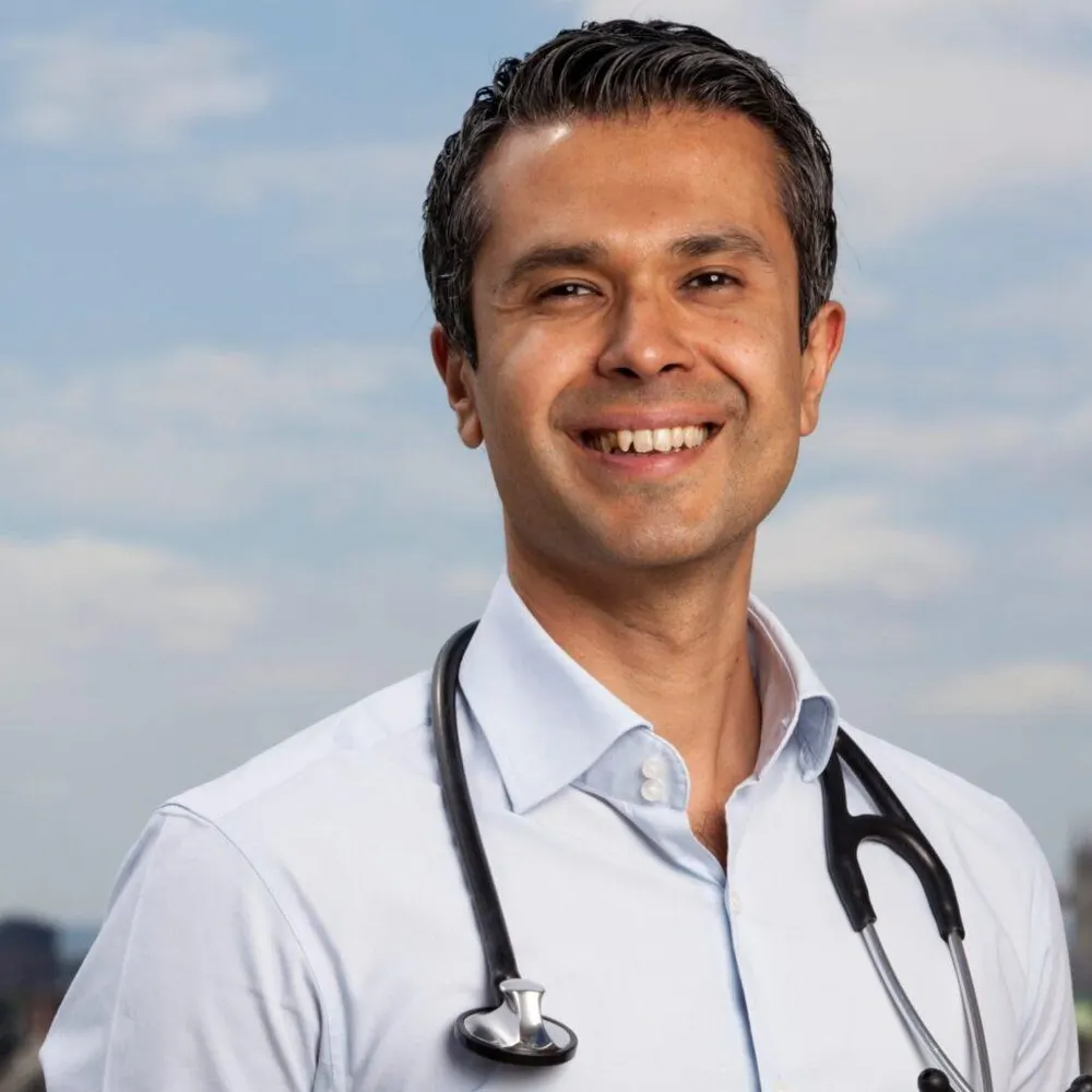 Portret van Dr. Aseem Malhotra